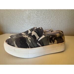 Steve Madden GILLS-C Camo‎ Platform Sneakers Slip On Shoes Size 6